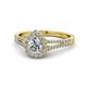 1 - Raisa Desire Diamond Halo Engagement Ring 