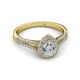 2 - Raisa Desire Diamond Halo Engagement Ring 