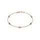 1 - Aizza (5 Stn/3mm) Petite Yellow and White Diamond Station Bracelet 