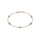 1 - Aizza (5 Stn/3mm) Petite Smoky Quartz and Diamond Station Bracelet 