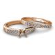 2 - Enya Classic Semi Mount Bridal Set Ring 