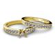 2 - Enya Classic Semi Mount Bridal Set Ring 