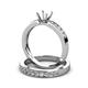 3 - Enya Classic Round Diamond Semi Mount Bridal Set Ring 