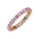 3 - Joyce 2.70 mm Pink Sapphire and Diamond Eternity Band 