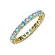 3 - Joyce 2.70 mm Blue Topaz and Diamond Eternity Band 