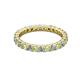 3 - Joyce 2.70 mm Peridot and Diamond Eternity Band 