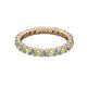 3 - Joyce 2.70 mm Peridot and Diamond Eternity Band 