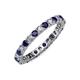 3 - Joyce 2.70 mm Blue Sapphire and Diamond Eternity Band 