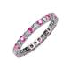 3 - Joyce 2.70 mm Pink Sapphire and Diamond Eternity Band 