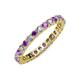 3 - Joyce 2.70 mm Amethyst and Diamond Eternity Band 