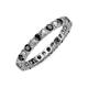 3 - Joyce 2.70 mm Black and White Diamond Eternity Band 