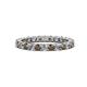 1 - Joyce 2.70 mm Smoky Quartz and Diamond Eternity Band 