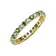 3 - Joyce 2.70 mm Green Garnet and Diamond Eternity Band 