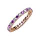 3 - Joyce 2.70 mm Amethyst and Diamond Eternity Band 