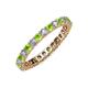 3 - Joyce 2.70 mm Peridot and Diamond Eternity Band 