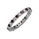 3 - Joyce 2.70 mm Red Garnet and Diamond Eternity Band 