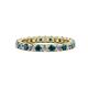1 - Joyce 2.70 mm London Blue Topaz and Diamond Eternity Band 