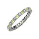 4 - Joyce 2.70 mm Peridot and Diamond Eternity Band 