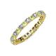 4 - Joyce 2.70 mm Peridot and Diamond Eternity Band 