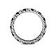 4 - Joyce 2.70 mm Red Garnet and Diamond Eternity Band 