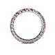 4 - Joyce 2.70 mm Rhodolite Garnet and Diamond Eternity Band 