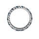 4 - Joyce 2.70 mm London Blue Topaz and Diamond Eternity Band 