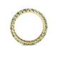 4 - Joyce 2.70 mm Green Garnet and Diamond Eternity Band 
