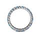 4 - Joyce 2.70 mm Blue Topaz and Diamond Eternity Band 
