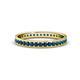 1 - Livia 1.70 mm Blue Diamond Eternity Band 