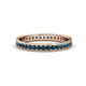 1 - Livia 1.70 mm Blue Diamond Eternity Band 