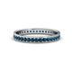 1 - Livia 1.70 mm Blue Diamond Eternity Band 