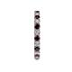 5 - Joyce 2.70 mm Red Garnet and Diamond Eternity Band 
