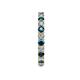 5 - Joyce 2.70 mm Blue and White Diamond Eternity Band 