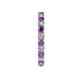 5 - Joyce 2.70 mm Amethyst and Diamond Eternity Band 