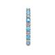 5 - Joyce 2.70 mm Blue Topaz and Diamond Eternity Band 