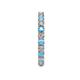 5 - Joyce 2.70 mm Blue Topaz and Diamond Eternity Band 