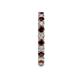 5 - Joyce 2.70 mm Red Garnet and Diamond Eternity Band 