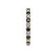 5 - Joyce 2.70 mm Black and White Diamond Eternity Band 