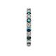 5 - Joyce 2.70 mm London Blue Topaz and Diamond Eternity Band 