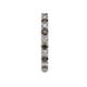 5 - Joyce 2.70 mm Smoky Quartz and Diamond Eternity Band 