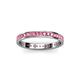 3 - Livia 1.70 mm Pink Tourmaline Eternity Band 