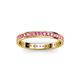 3 - Livia 1.70 mm Pink Tourmaline Eternity Band 