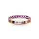 3 - Livia 1.70 mm Amethyst Eternity Band 