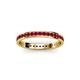 3 - Livia 1.70 mm Ruby Eternity Band 
