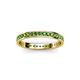 3 - Livia 1.70 mm Green Garnet Eternity Band 