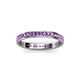 3 - Livia 1.70 mm Amethyst Eternity Band 