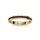 3 - Livia 1.70 mm Red Garnet Eternity Band 
