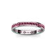 3 - Livia 1.70 mm Rhodolite Garnet Eternity Band 