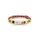 3 - Livia 1.70 mm Rhodolite Garnet Eternity Band 