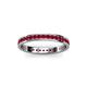 3 - Livia 1.70 mm Ruby Eternity Band 